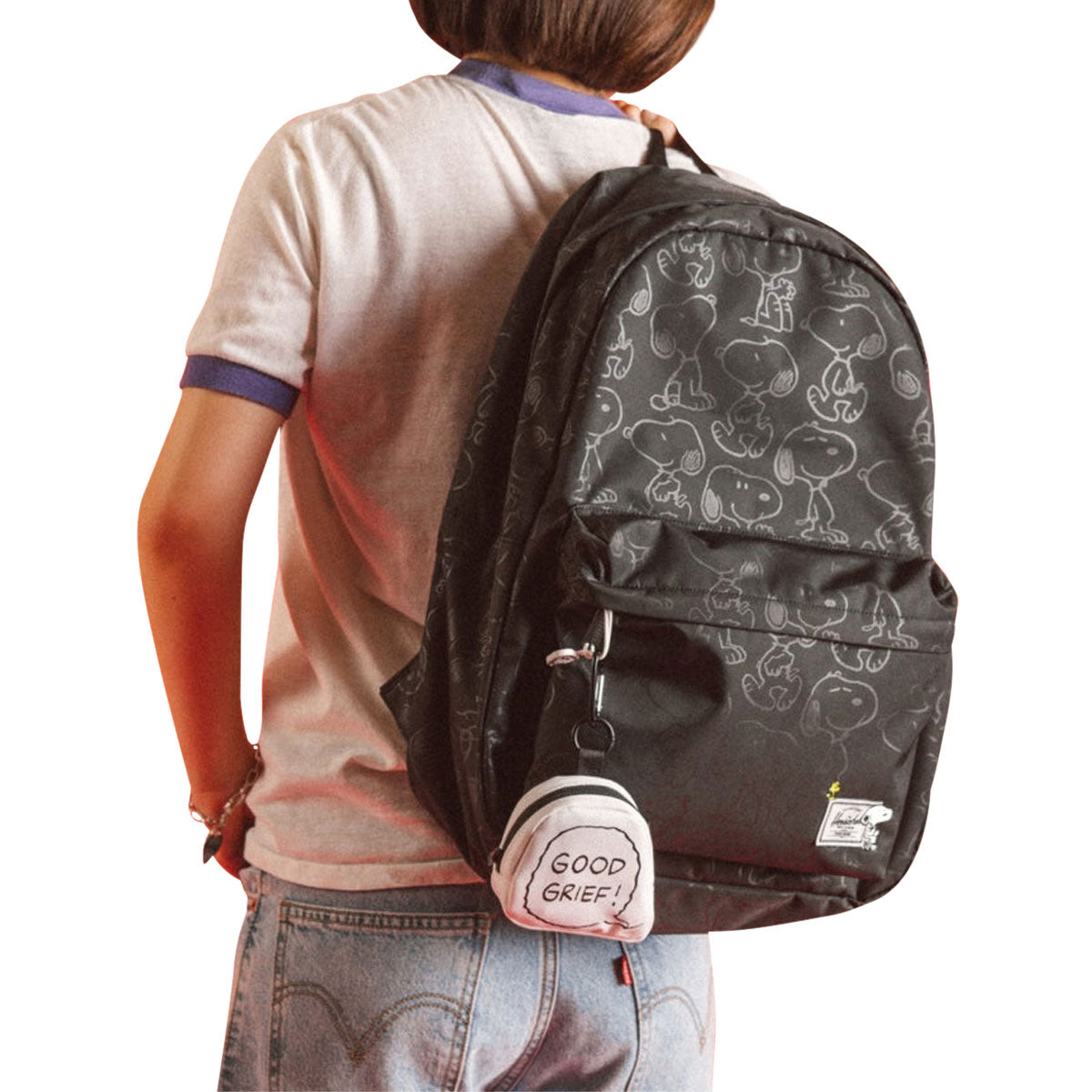 Herschel Supply x Peanuts Classic XL Twill Backpack - Snoopy Black image 5