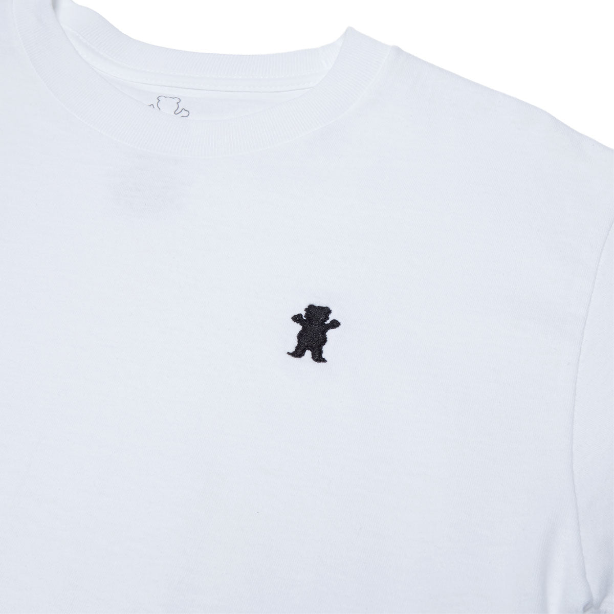 Grizzly Embroidered OG Bear T-Shirt - White/Black image 2