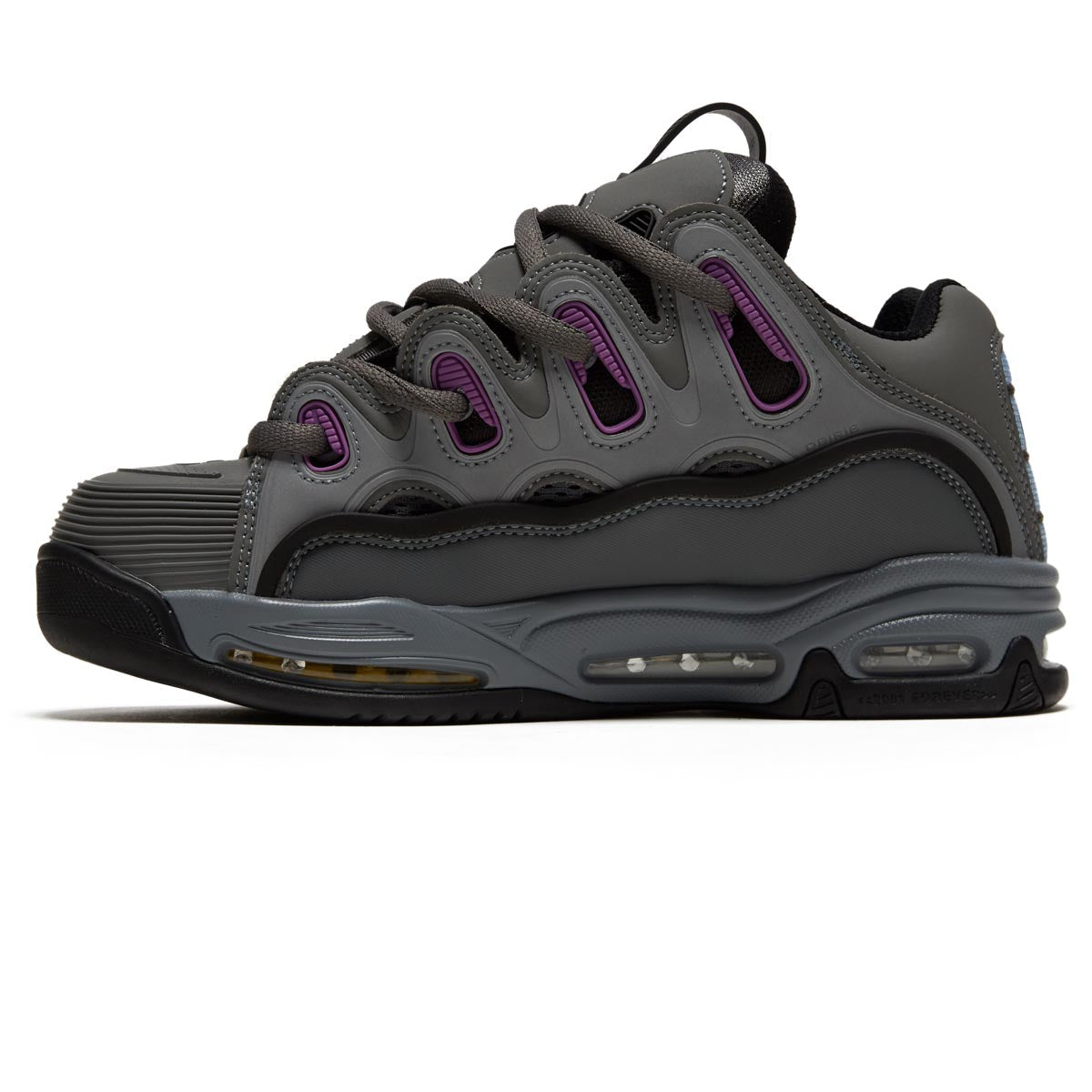 Osiris D3 2001 Shoes - Grey/Purple/Yellow image 2