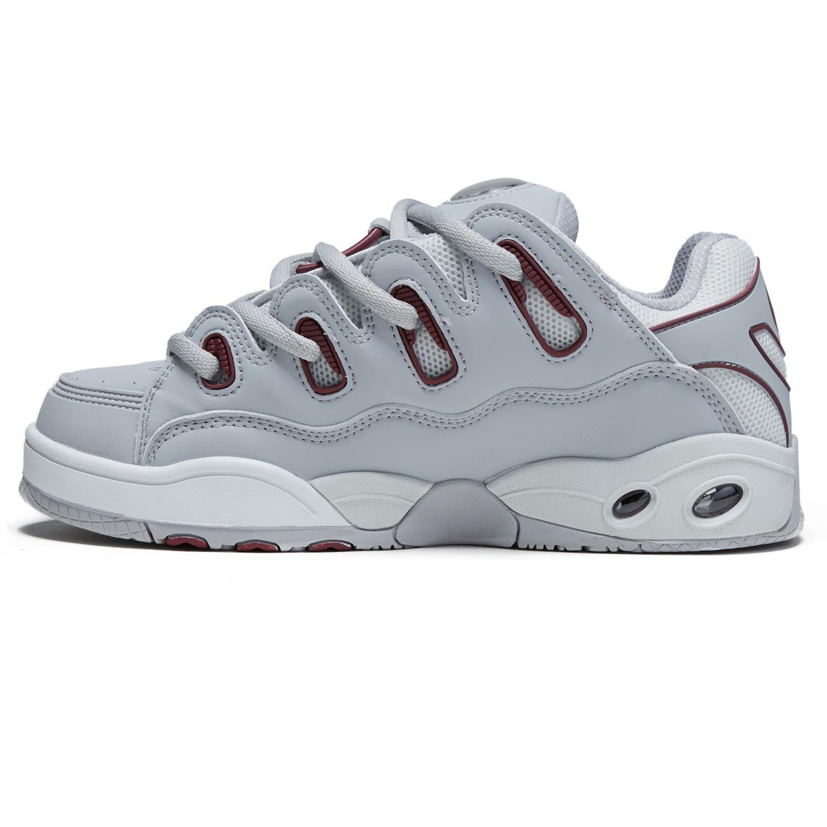 Osiris D3 Og Shoes - Grey/Grey/Maroon image 2