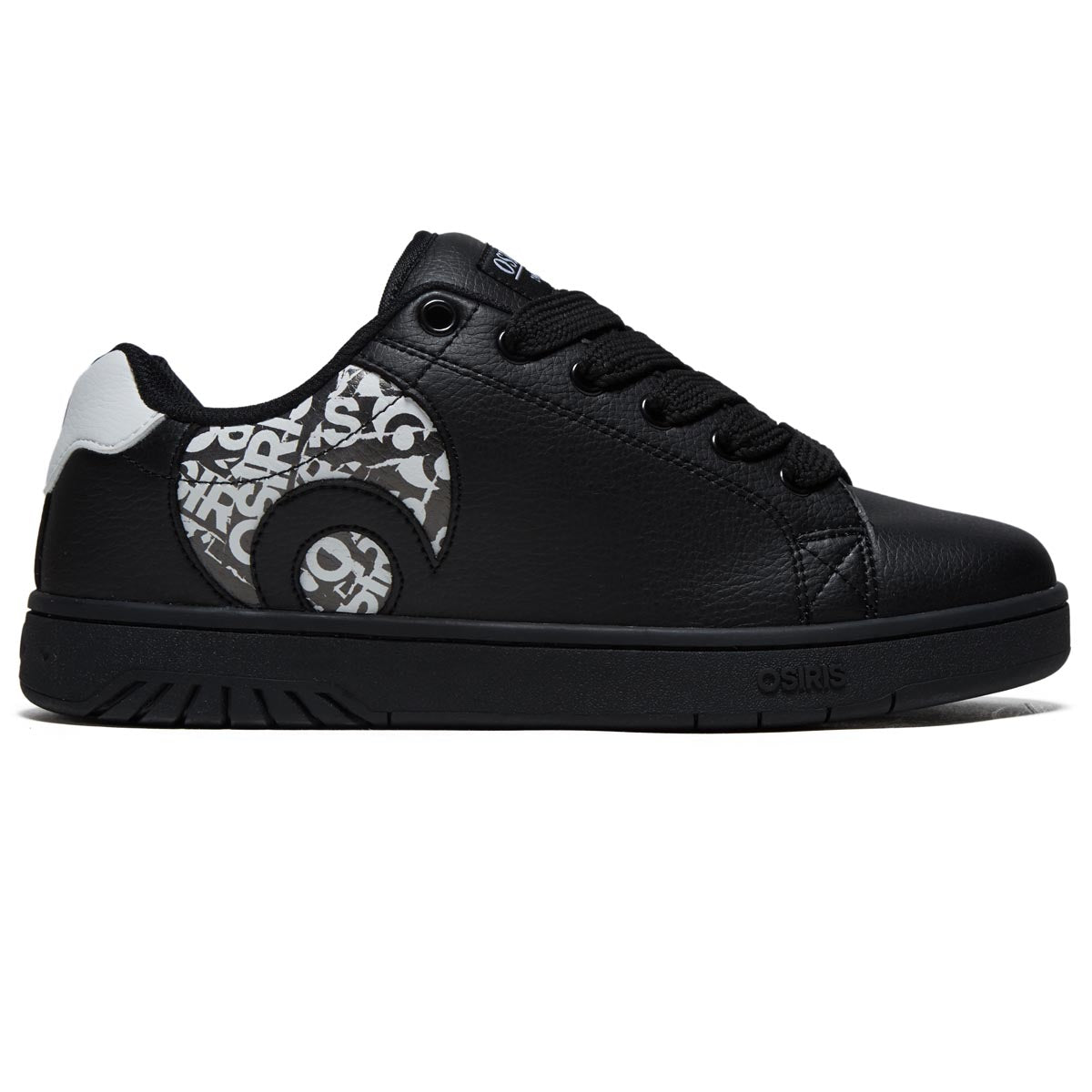 Osiris Troma Alt Shoes - Black/White/Black image 1