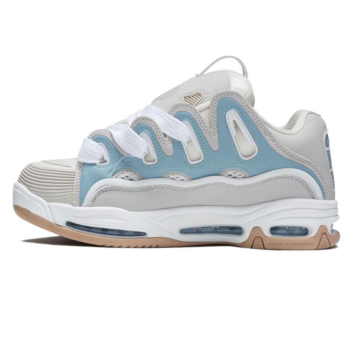 Osiris D3 2001 Shoes - Sand/Baby Blue/Tan image 2