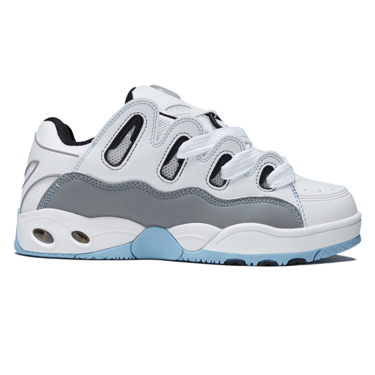 Osiris D3 OG Shoes - White/Grey/Baby Blue image 1