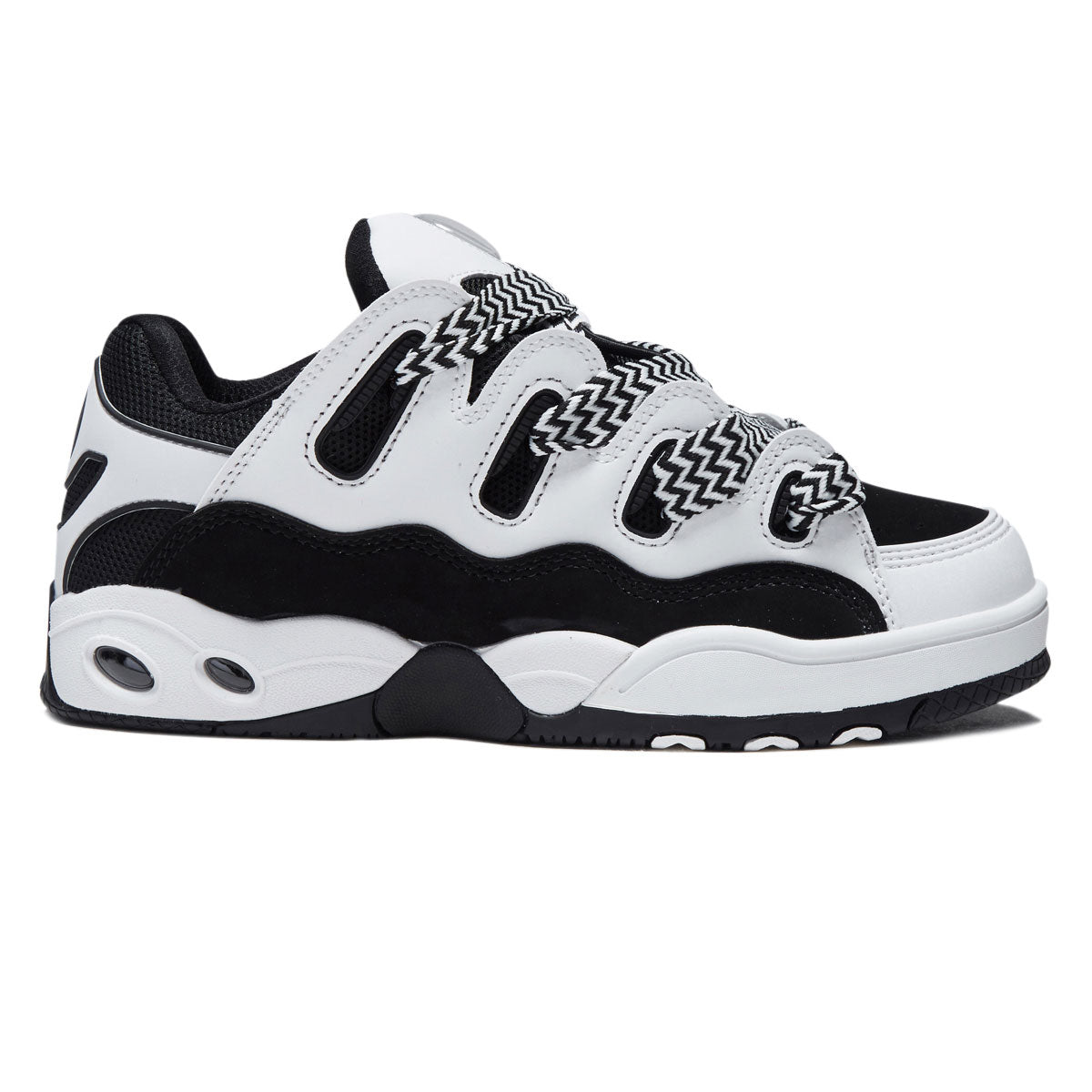 Osiris D3 OG Shoes - Black/White/Zigzag image 1