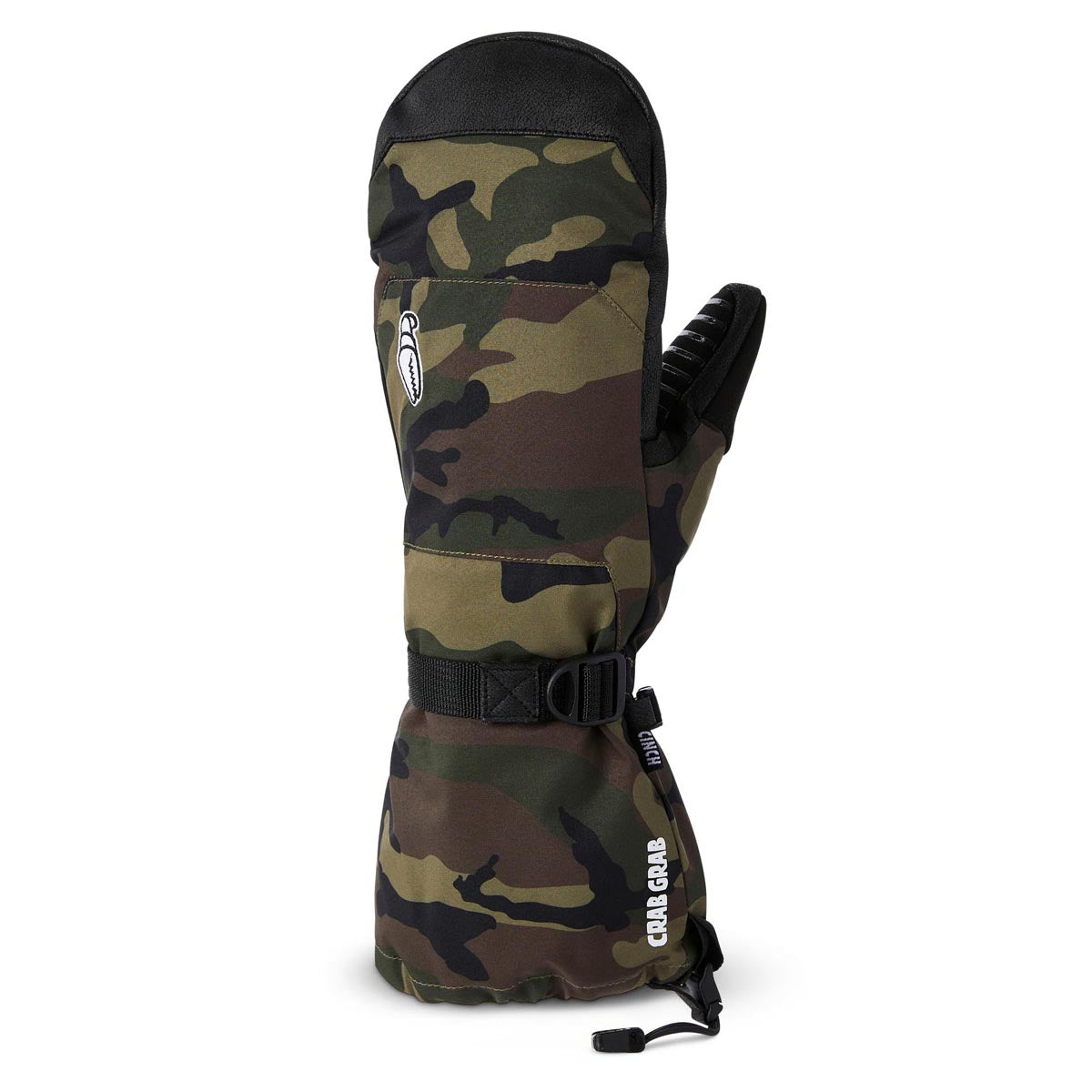 Crab Grab Cinch Mitt Snowboard Gloves - Woodland Camo image 1