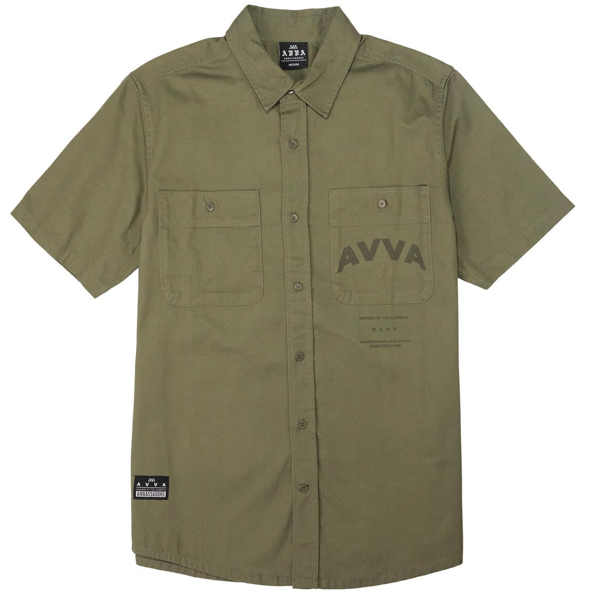 AVVA Foundry Workwear Shirt - Army image 1