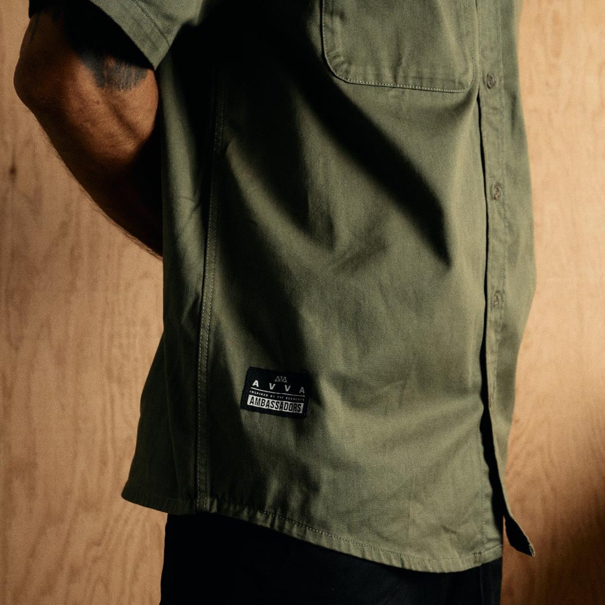 AVVA Foundry Workwear Shirt - Army image 3