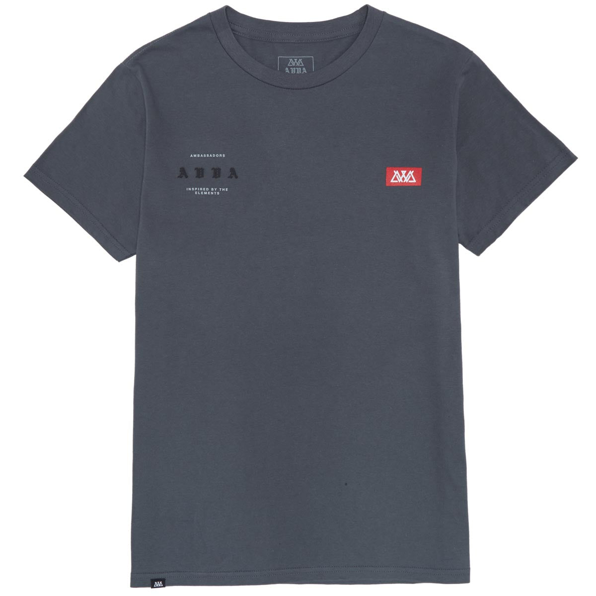 AVVA Offset T-Shirt - Charocal/Red image 1