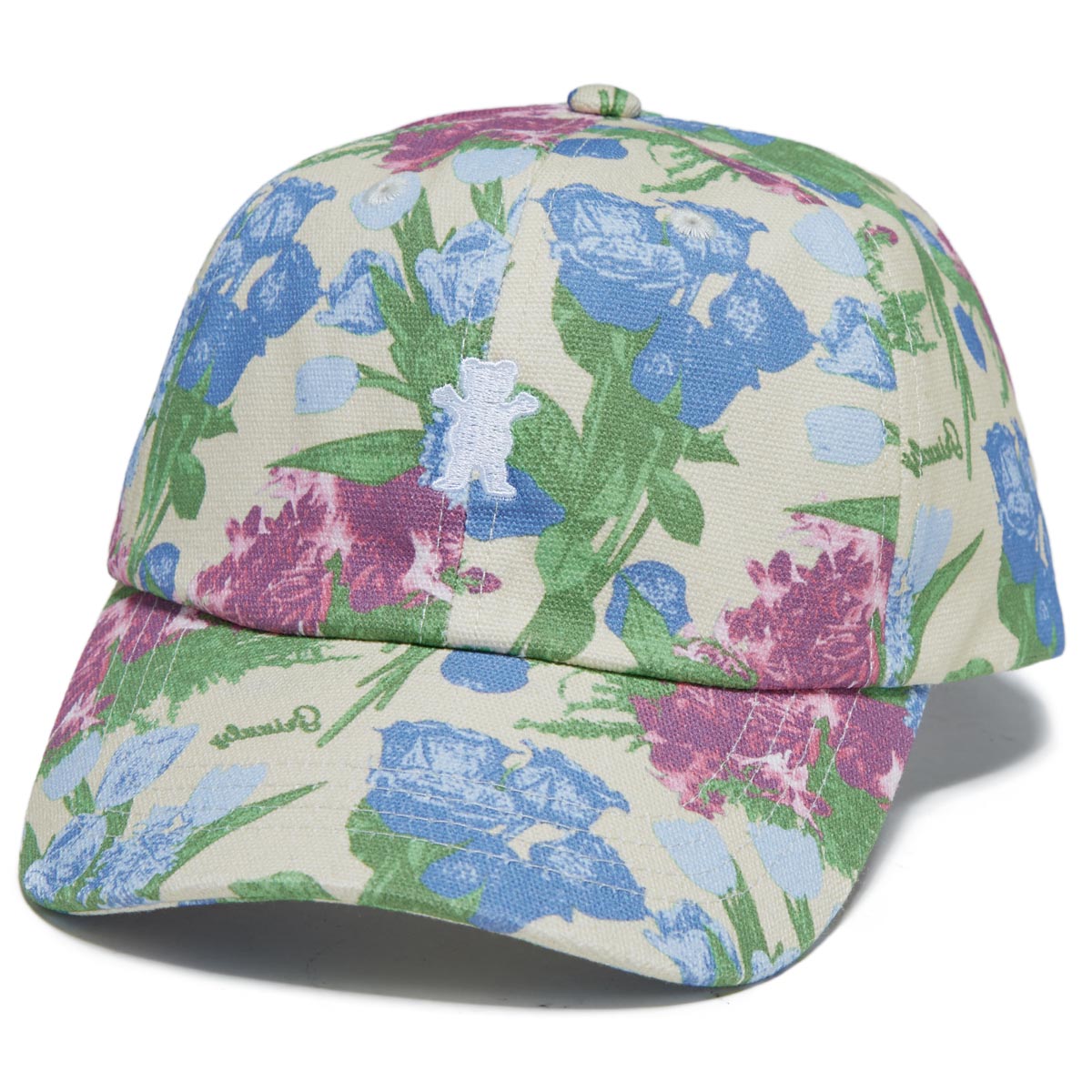 Grizzly Give Em Flowers Dad Hat - Cream image 1