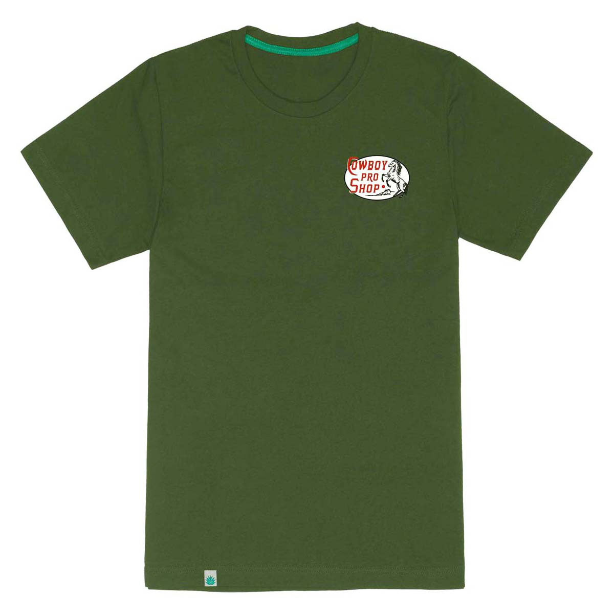 Sendero Cowboy Pro Shop T-Shirt - Army Green image 2