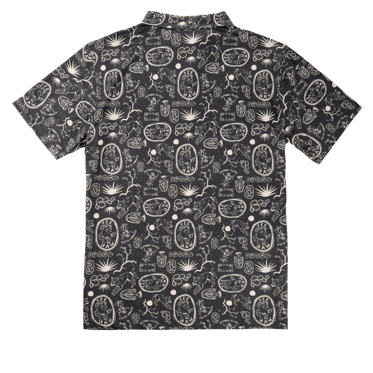 Sendero High Noon Performance Polo Shirt - Haw Yee Print Charcoal image 4