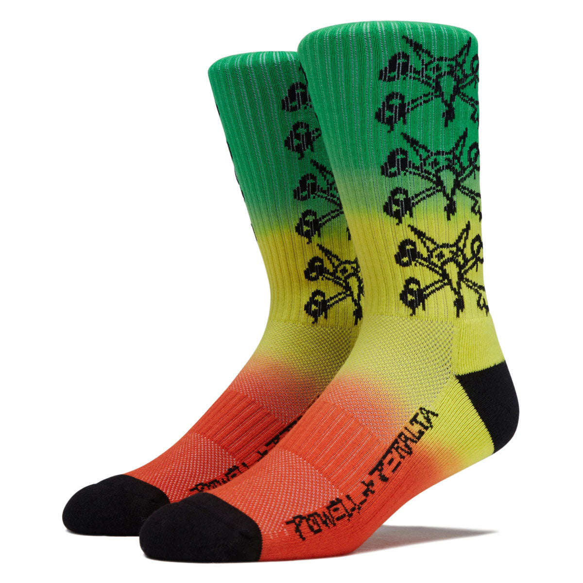 Powell-Peralta Vato Rats Socks - Rasta Fade image 1