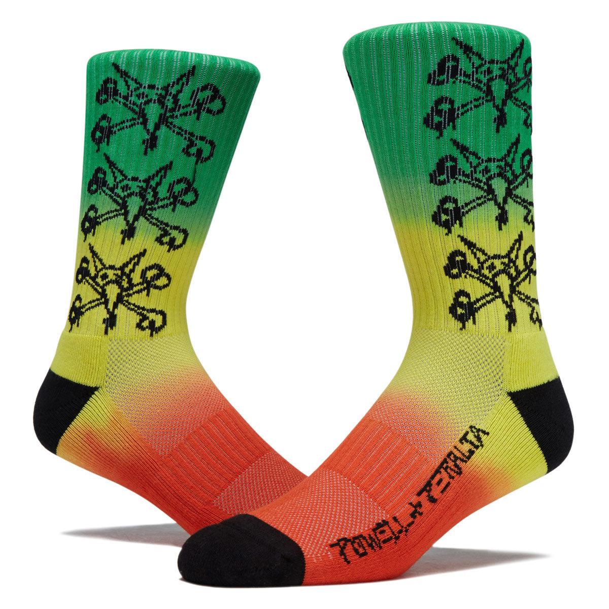 Powell-Peralta Vato Rats Socks - Rasta Fade image 2