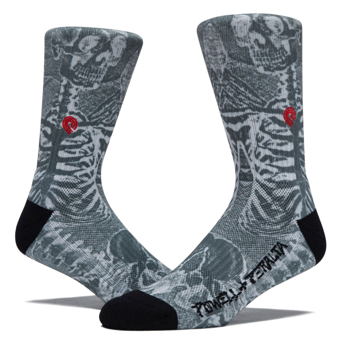 Powell-Peralta Skull & Sword Socks - Charcoal image 2