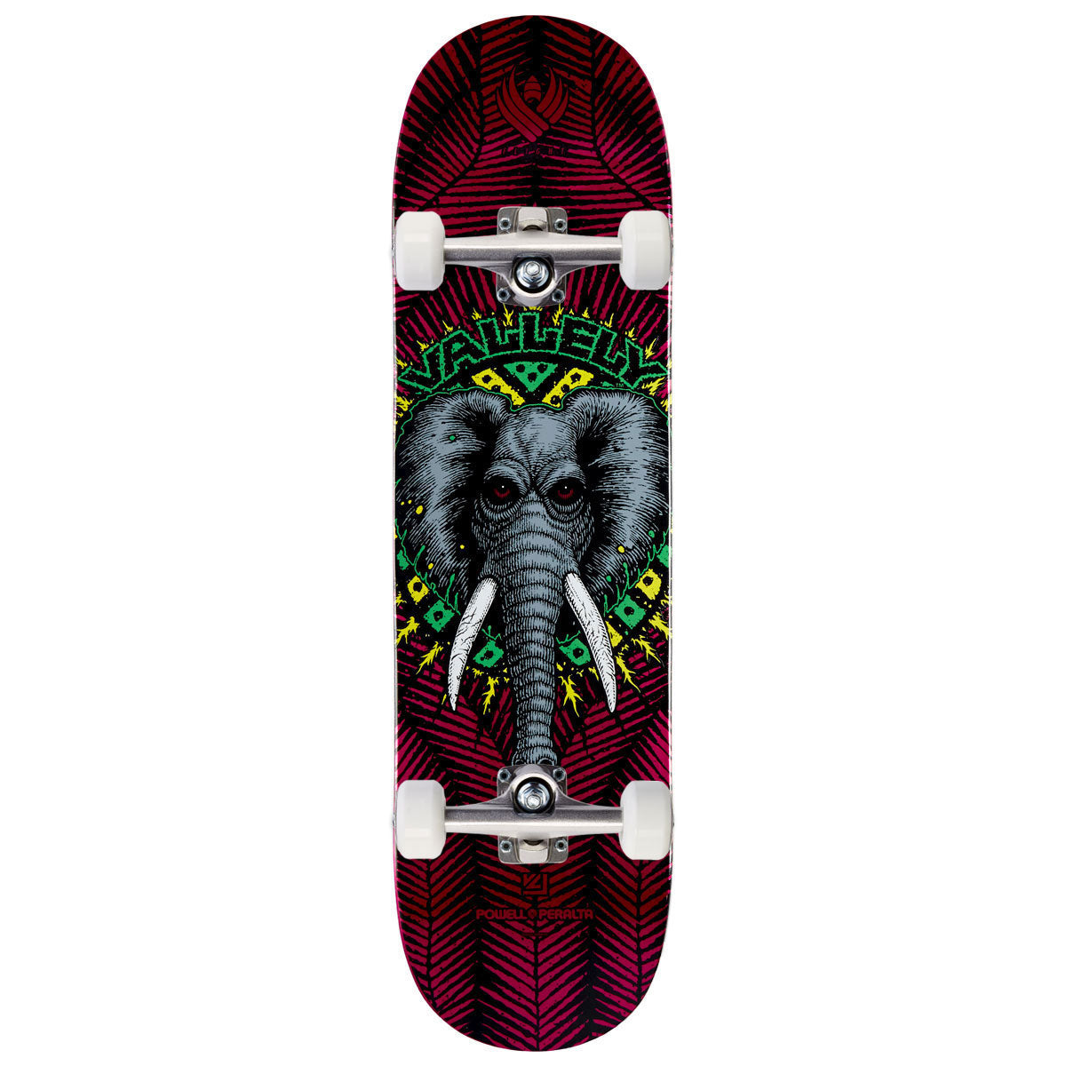 Flight Mike Vallely Elephant Skateboard Complete - Pink Foil - 8.38