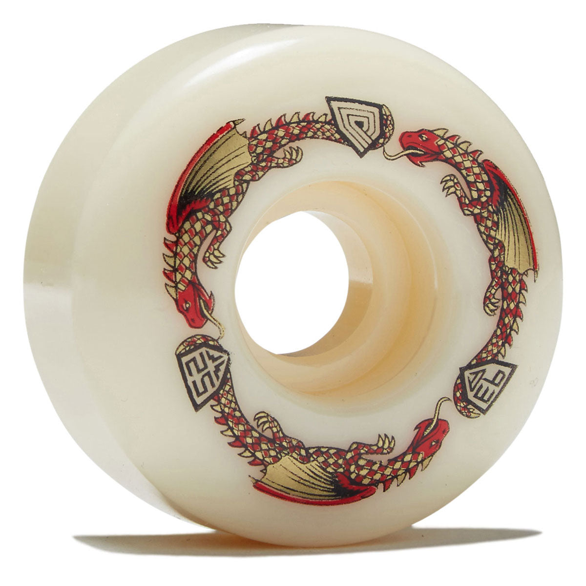 Powell-Peralta Dragon Formula 93a V1 Skateboard Wheels - Off White - 52mm image 1