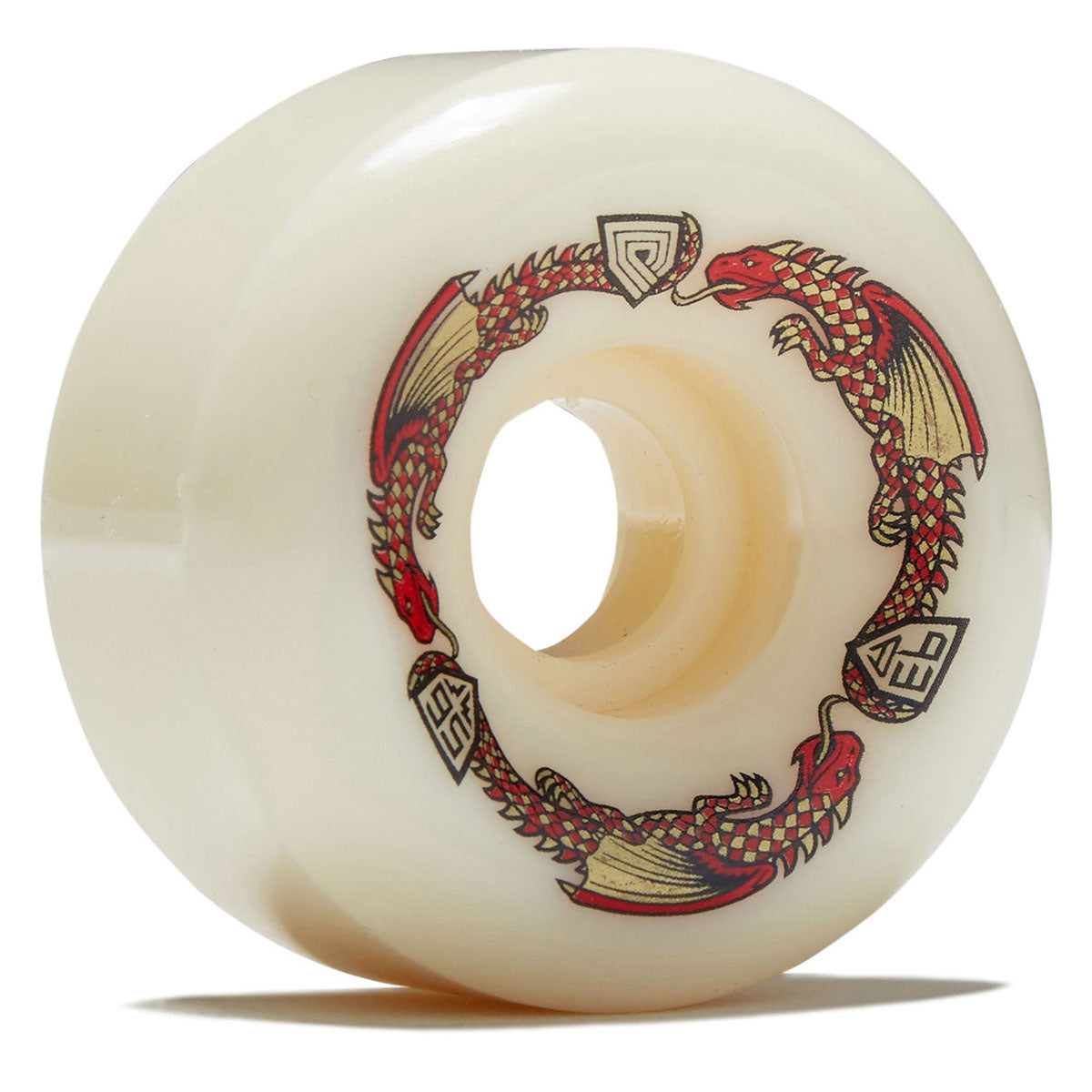 Powell-Peralta Dragon Formula 93a V6 Skateboard Wheels - Off White - 56mm image 1