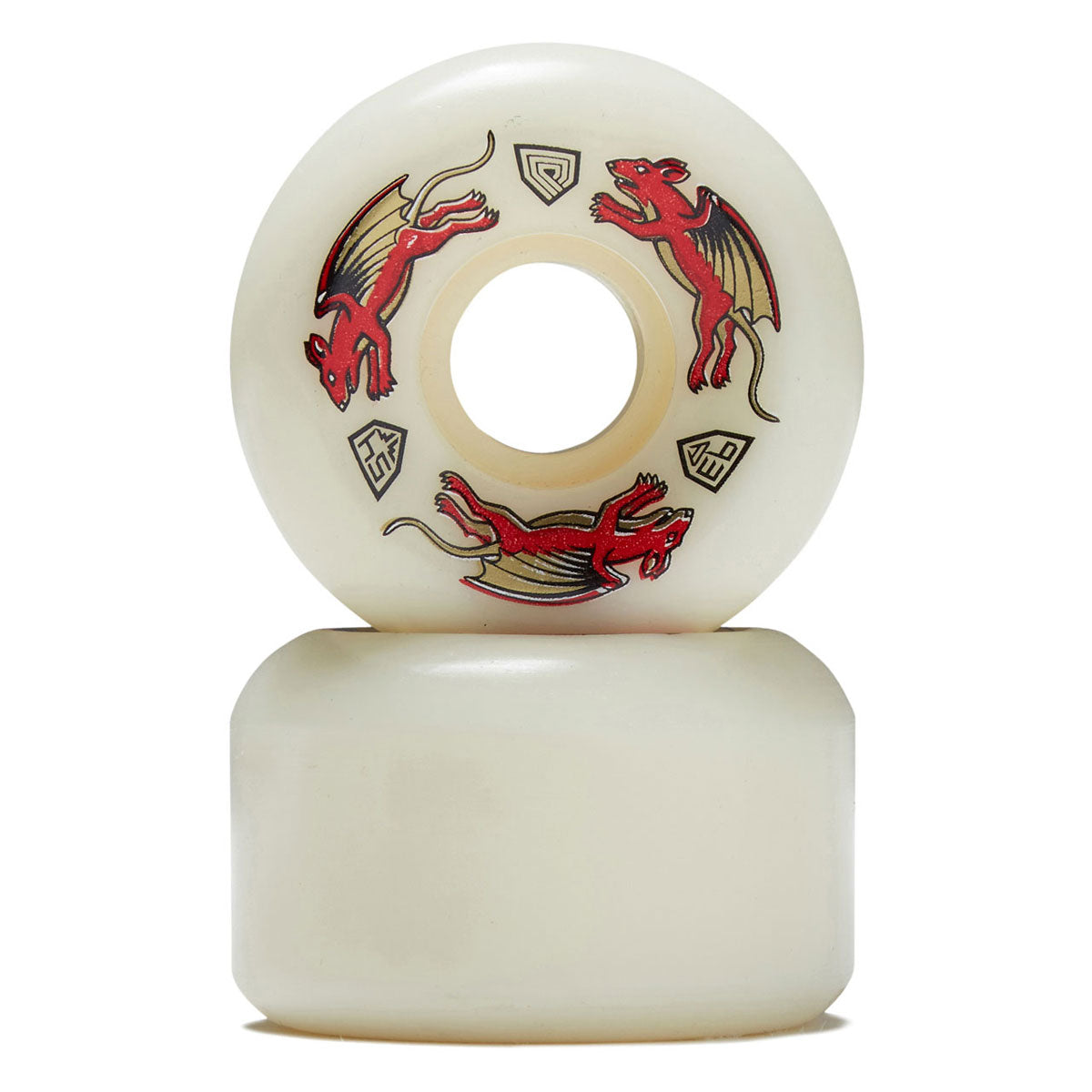 Powell-Peralta Dragon Formula Nano Rat 93a V4 Skateboard Wheels - Off White - 54mm image 2