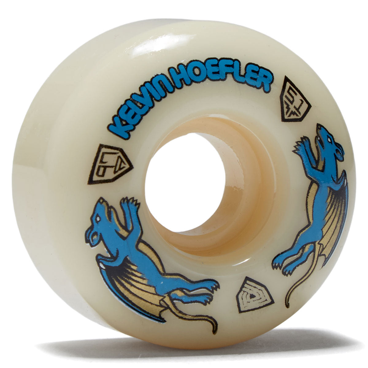 Powell-Peralta Dragon Formula Nano Rat Kelvin Hoefler 97a AV1 Skateboard Wheels - Off White - 51mm image 1
