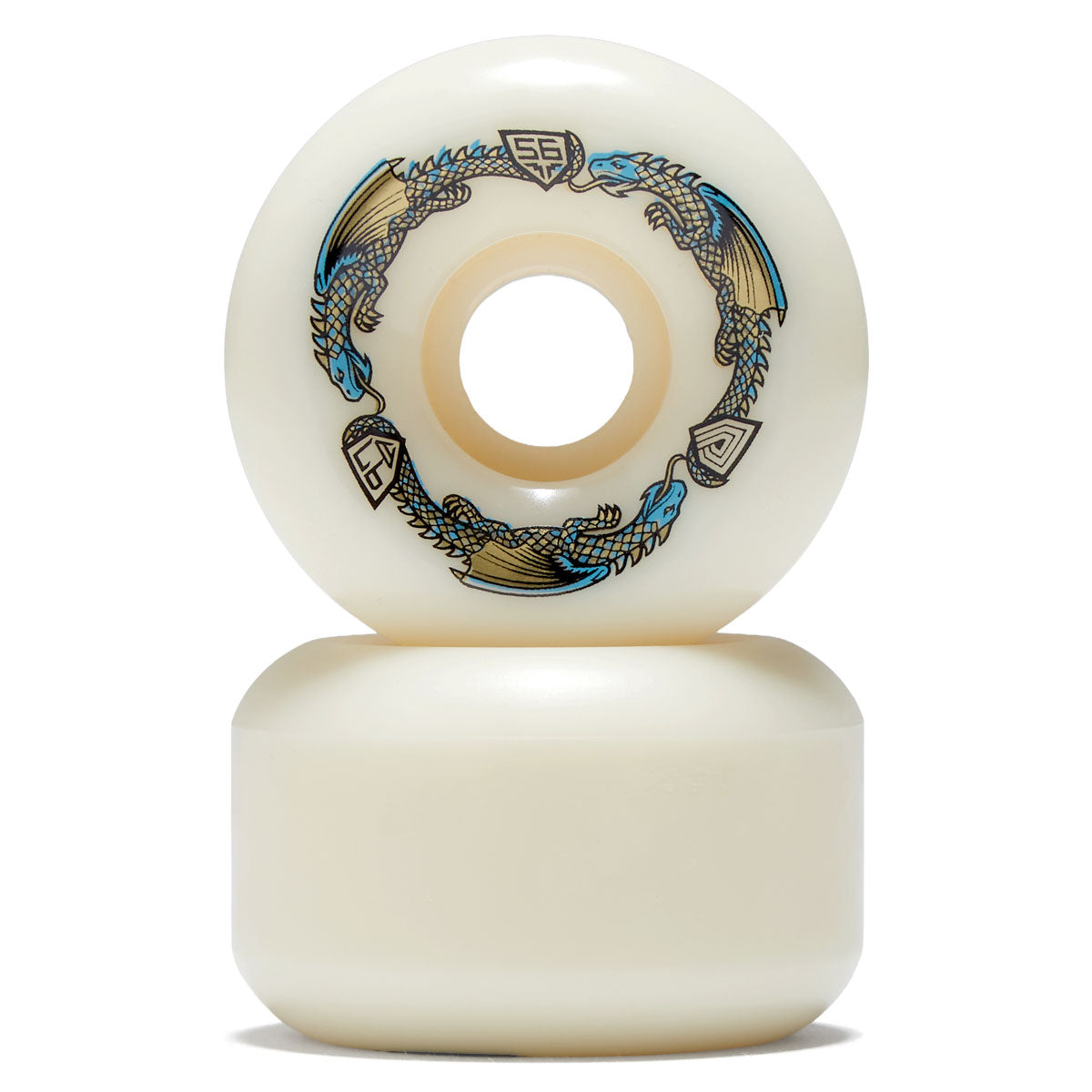 Powell-Peralta Dragon Formula 97a V6 Skateboard Wheels - Off White - 56mm image 2