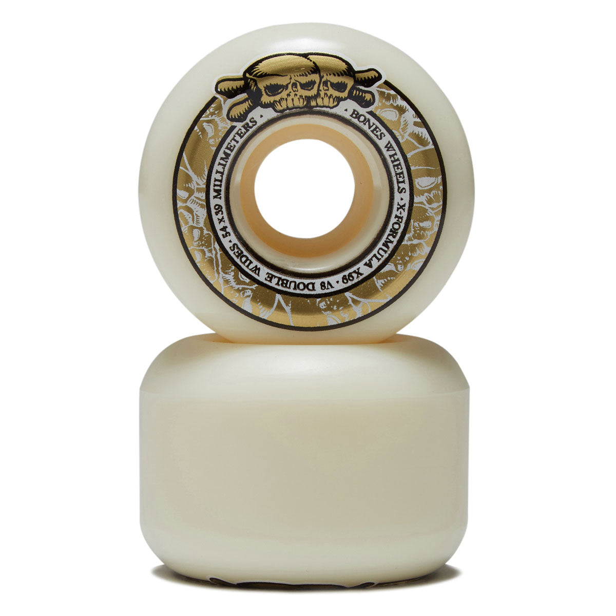 Bones X-Formula Double Wides 99a V8 Double Wide Skateboard Wheels - 54mm image 2