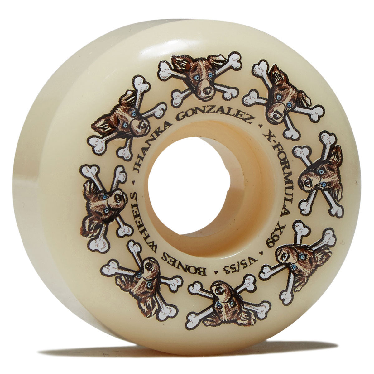 Bones X-Formula Jhanka Gonzalez Vato Dog 99a V5 Sidecut Skateboard Wheels - 53mm image 1