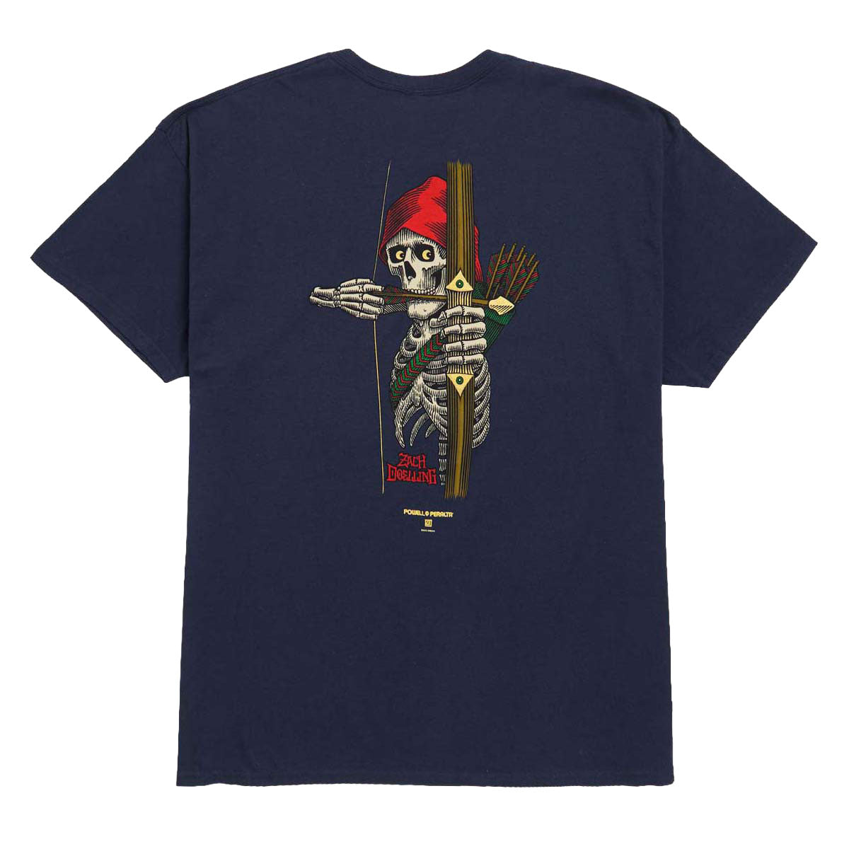 Powell-Peralta Zach Doelling Archer T-Shirt - Navy image 1