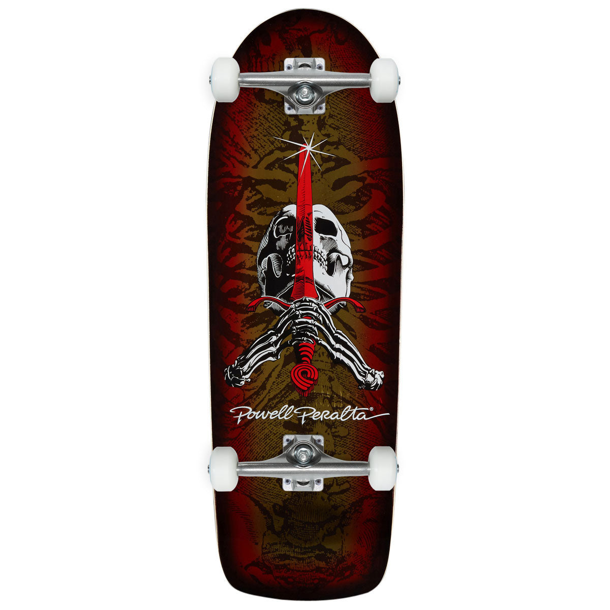 Powell-Peralta Ray Rodriguez OG Skull & Sword Reissue Skateboard Complete - Gold Foil - 10.00