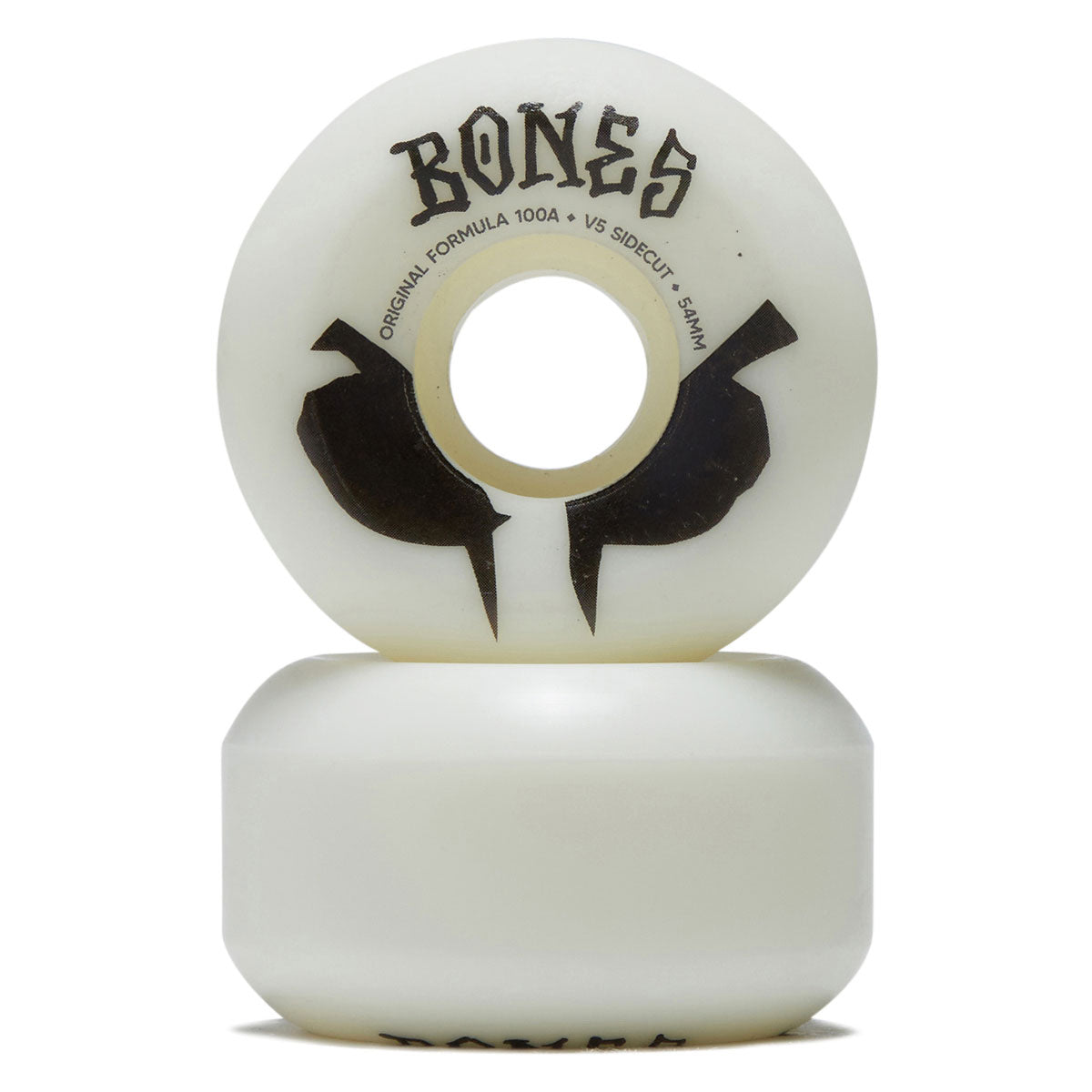 Bones 100s Sidecuts 100a V5 Sidecut Skateboard Wheels - White 2026 - 54mm image 2