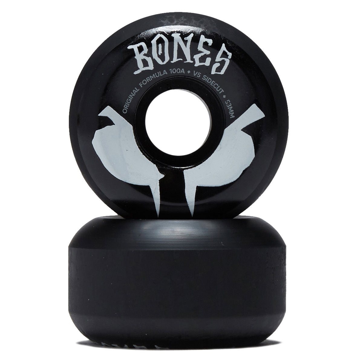 Bones 100s Sidecuts 100a V5 Sidecut Skateboard Wheels - Black 2026 - 53mm image 2