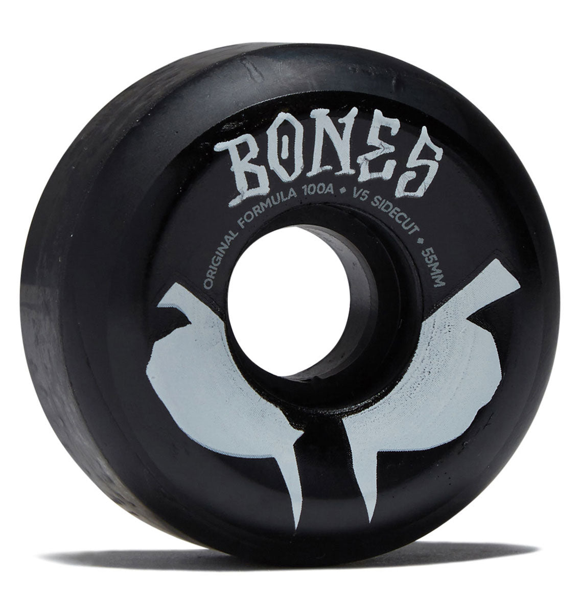 Bones 100s Sidecuts 100a V5 Sidecut Skateboard Wheels - Black 2026 - 55mm image 1