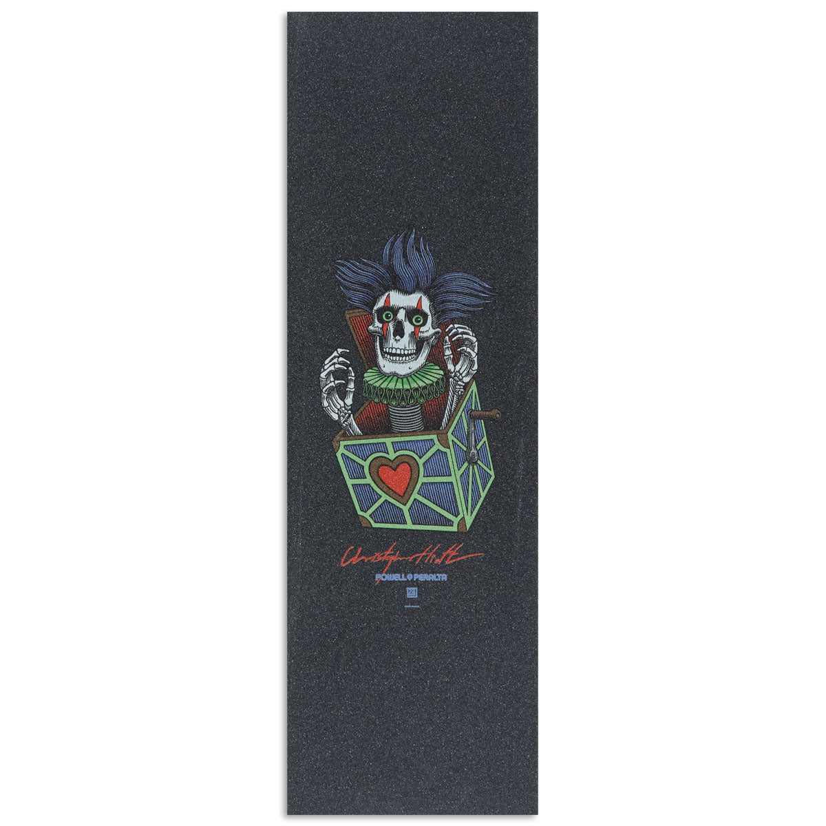 Powell-Peralta Chris Hiett Skull Grip tape - Black - 10.50