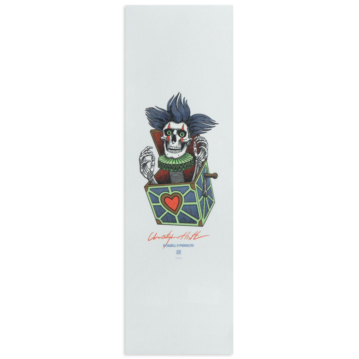 Powell-Peralta Chris Hiett Skull Grip tape - Clear - 10.50