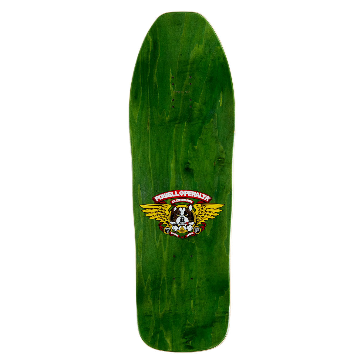 Powell-Peralta Frankie Hill Bull Dog 15 Skateboard Deck - Green/Gold Fade - 10.00
