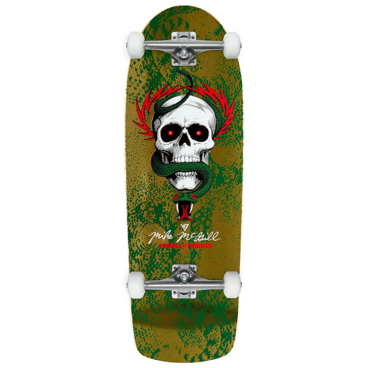 Powell-Peralta Mike McGill Skull & Snake 18 Skateboard Complete - Gold Foil - 10.00