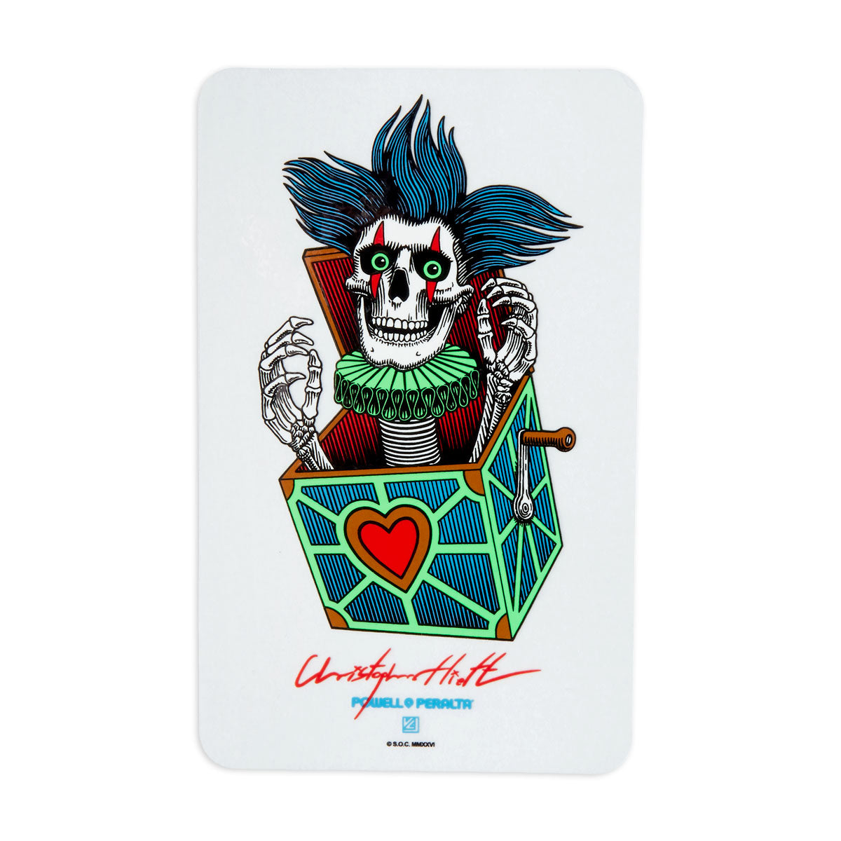 Powell-Peralta Chris Hiett Skull Sticker image 1