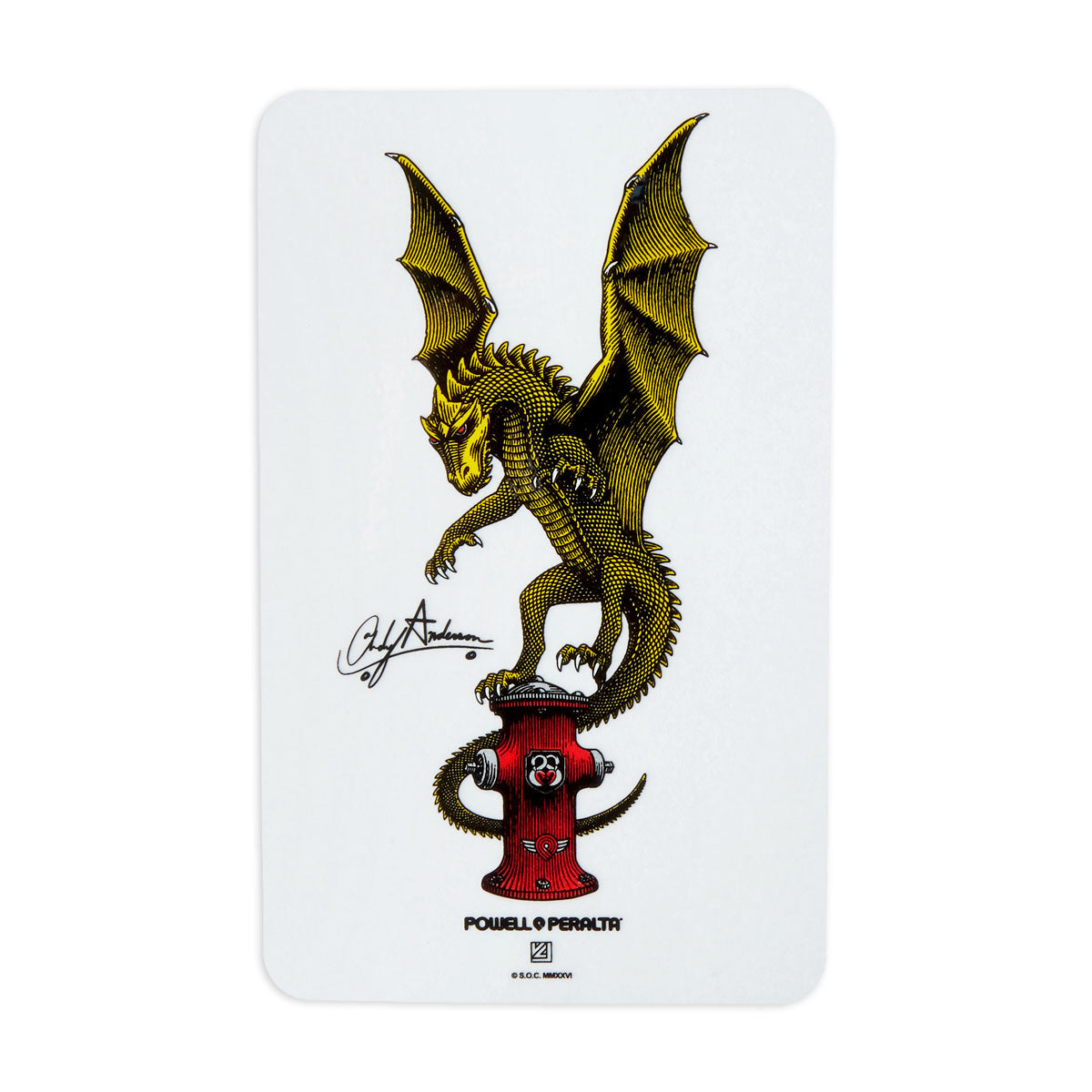 Powell-Peralta Andy Anderson Hydrant Dragon Sticker image 1