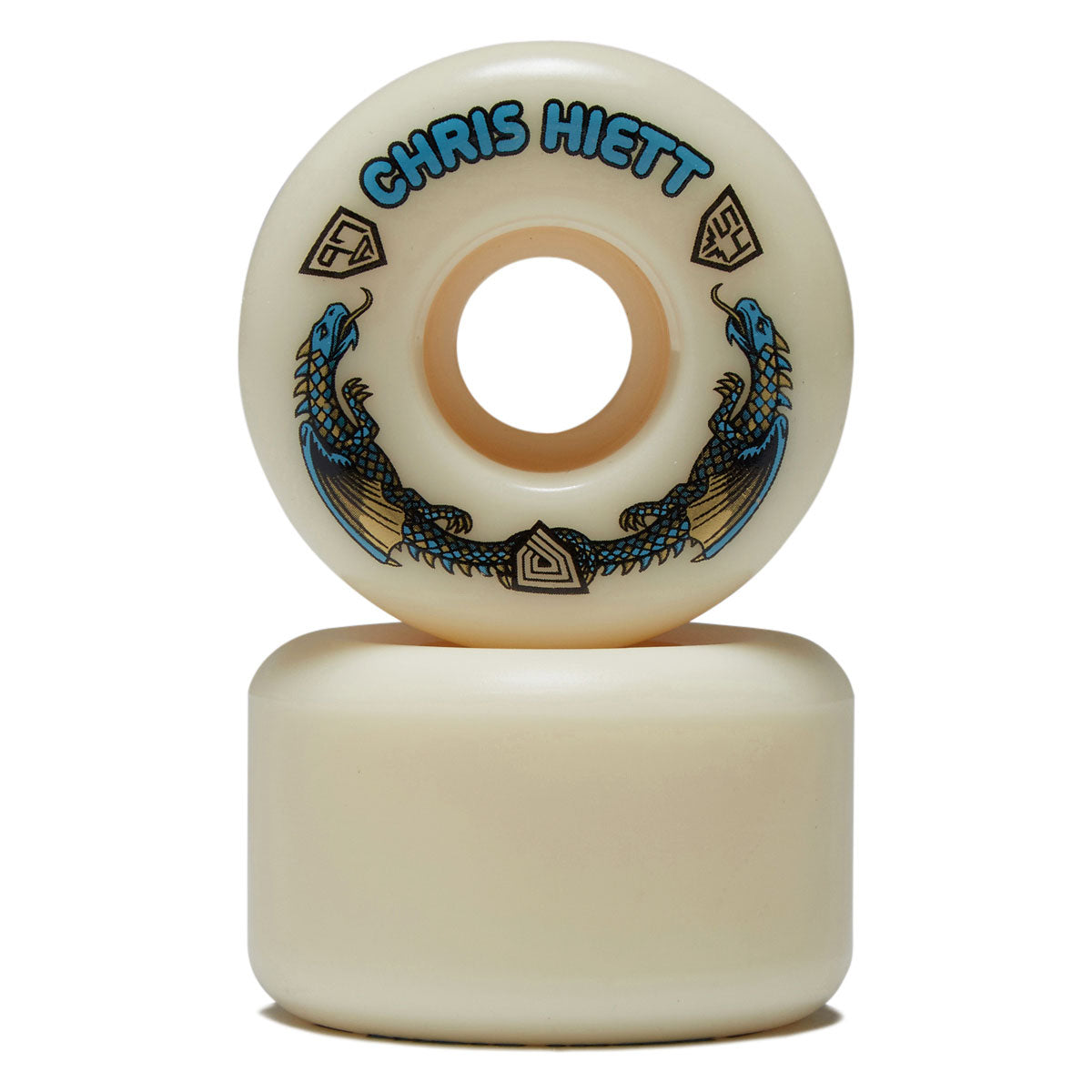 Powell-Peralta Dragon Formula Nano Rat Chris Hiett 97a V7 Skateboard Wheels - Off White - 54mm image 2