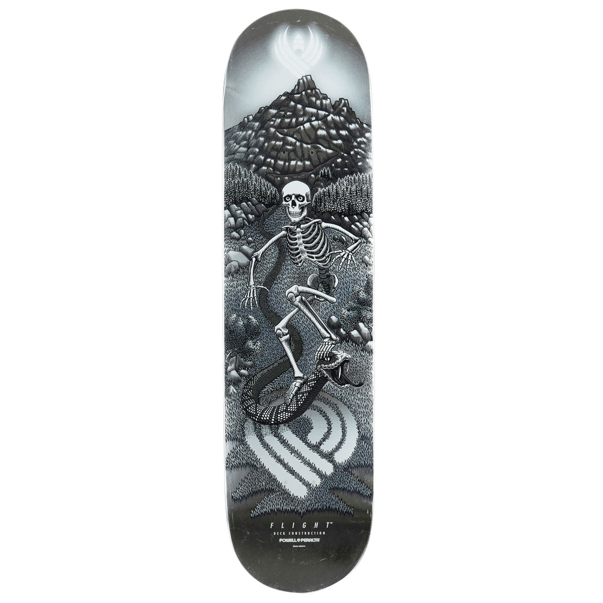 Powell-Peralta Flight JM Duran Sidewinder 05 Skateboard Deck - Silver Foil - 8.88