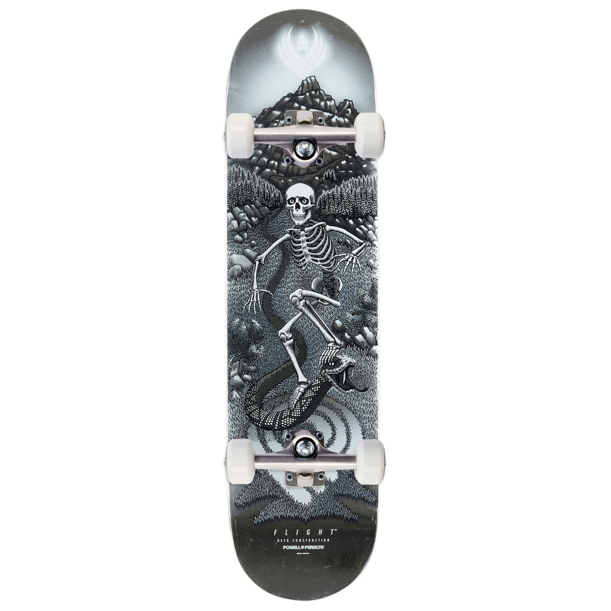 Powell-Peralta Flight JM Duran Sidewinder 05 Skateboard Complete - Silver Foil - 8.88