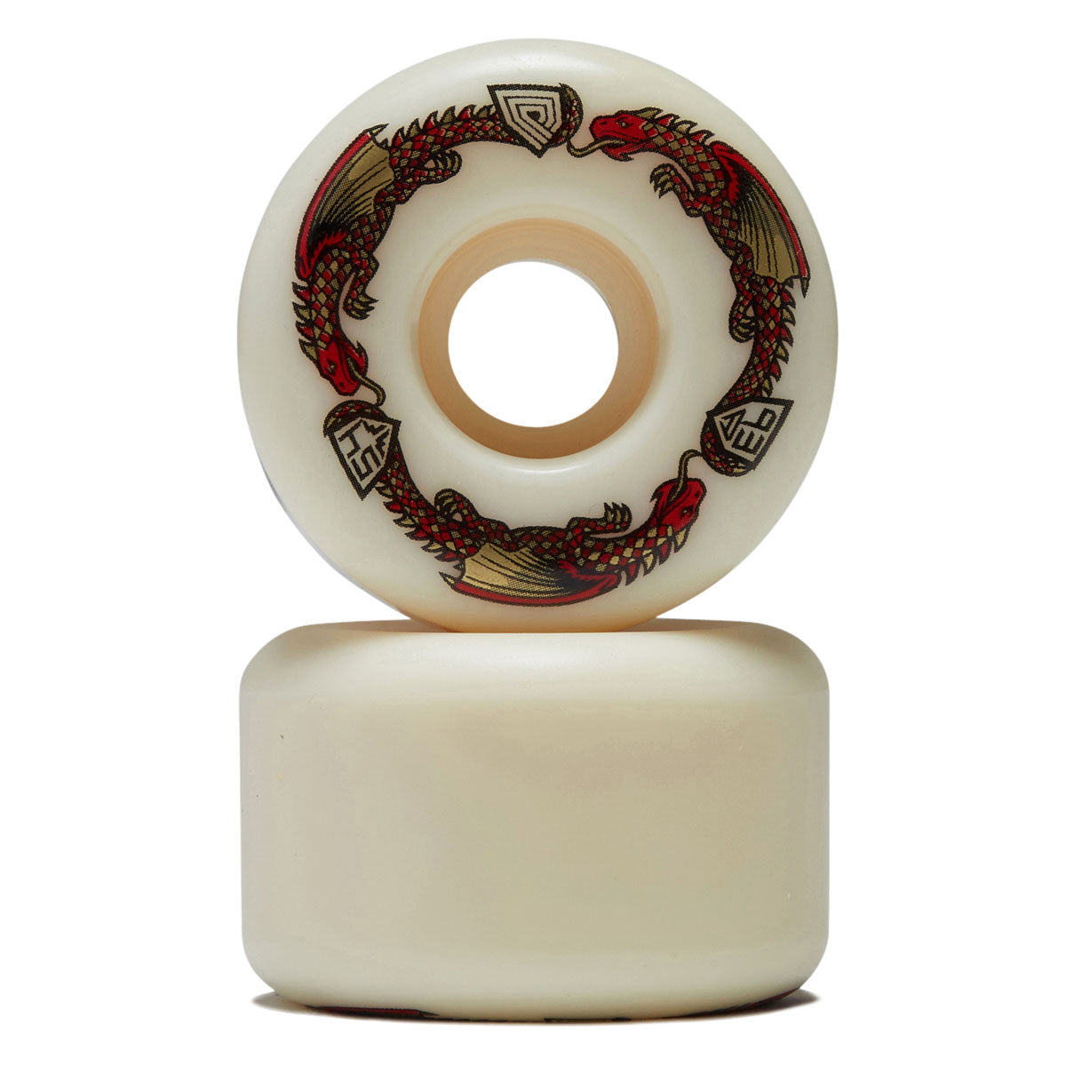 Powell-Peralta Dragon Formula Dragons 93a V7 Skateboard Wheels - Off White - 54mm image 2
