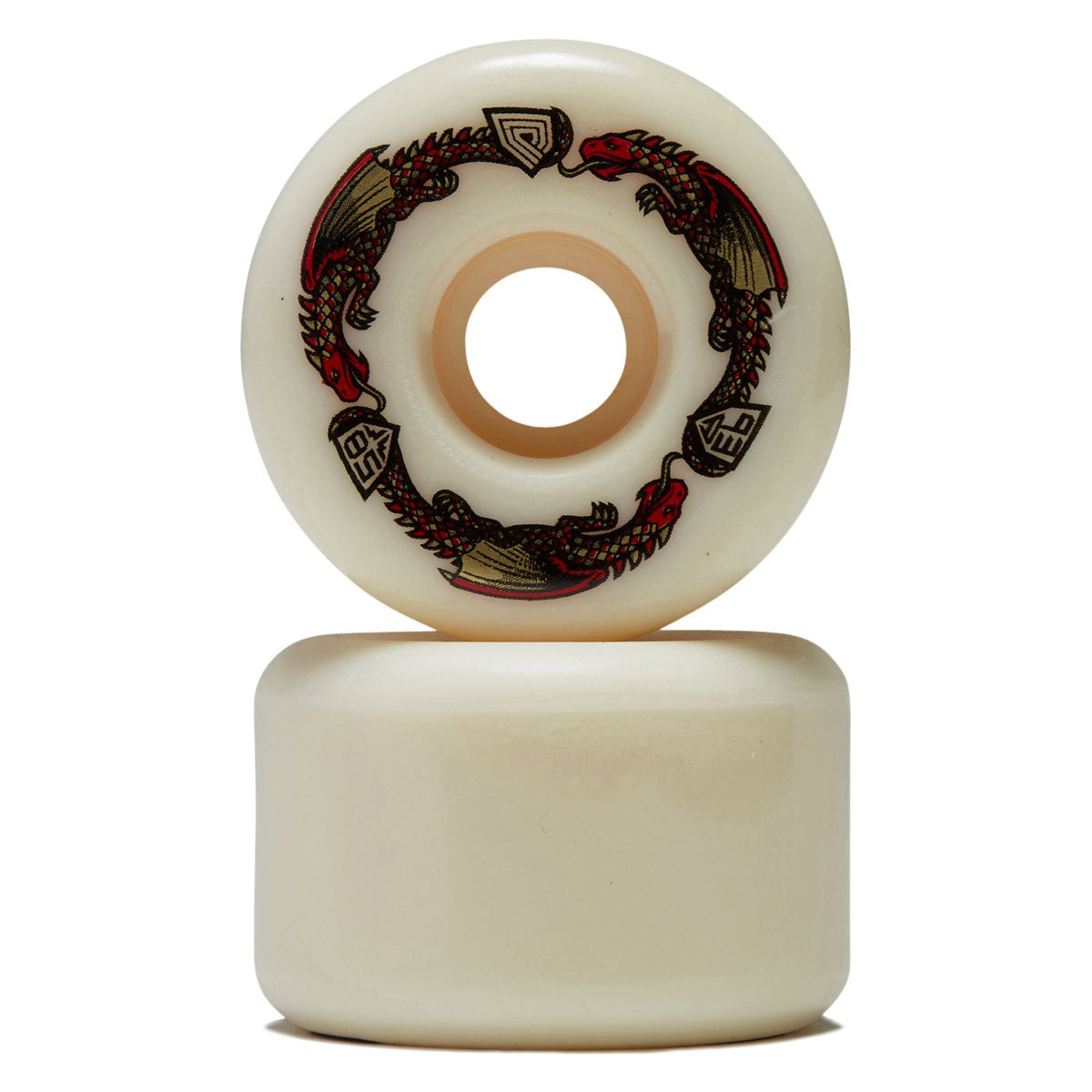 Powell-Peralta Dragon Formula Dragons 93a V7 Skateboard Wheels - Off White - 58mm image 2