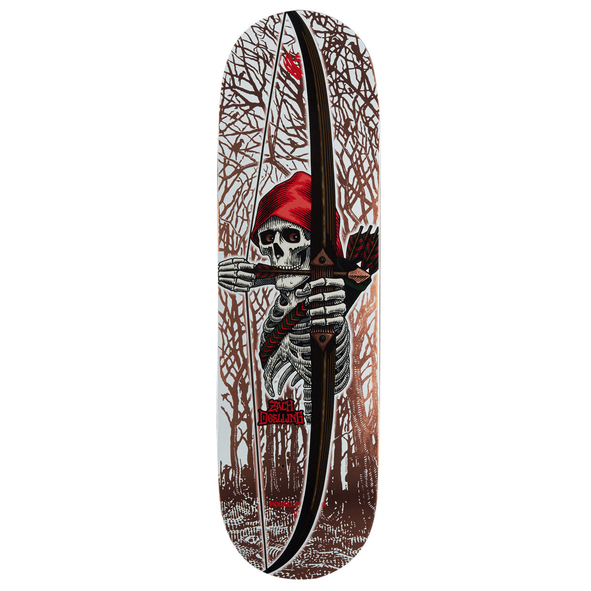 Powell-Peralta Flight Zach Doelling Archer K26 Skateboard Deck - Gold Foil - 8.75
