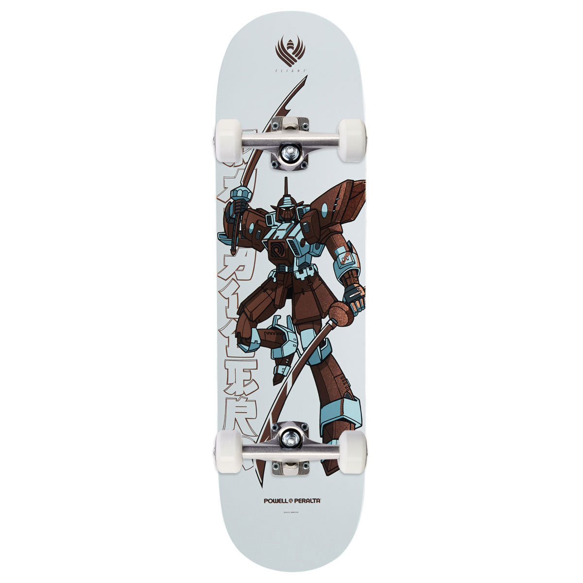 Powell-Peralta Flight Steve Caballero Gundam K26 Skateboard Complete - White/Copper Foil - 8.25
