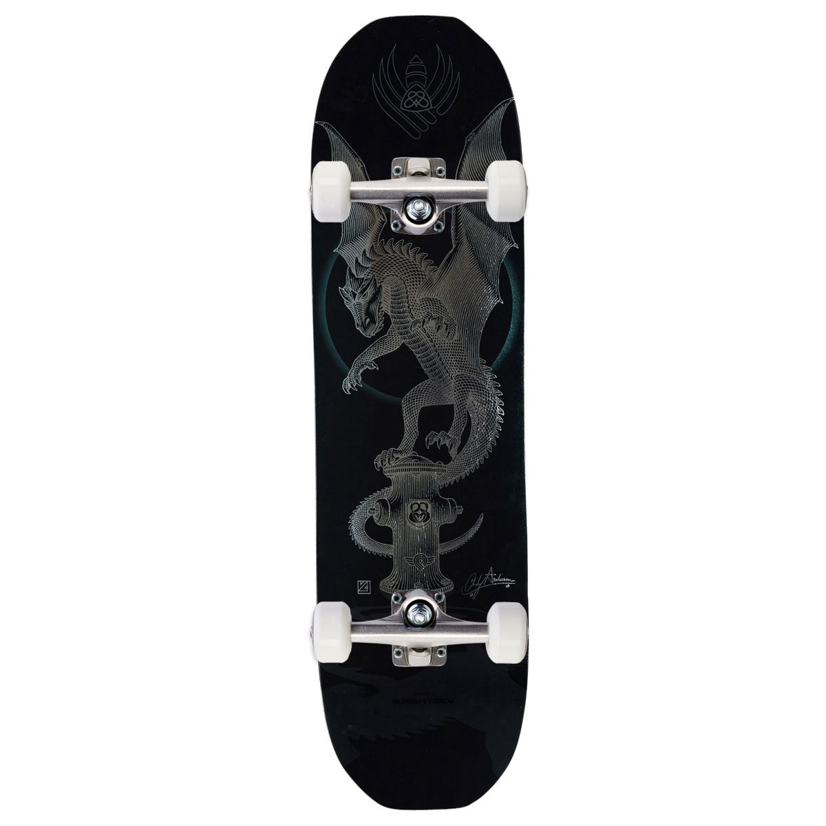Powell-Peralta Flight Andy Anderson Hydrant Dragon Skateboard Complete - Black/Foil - 8.40
