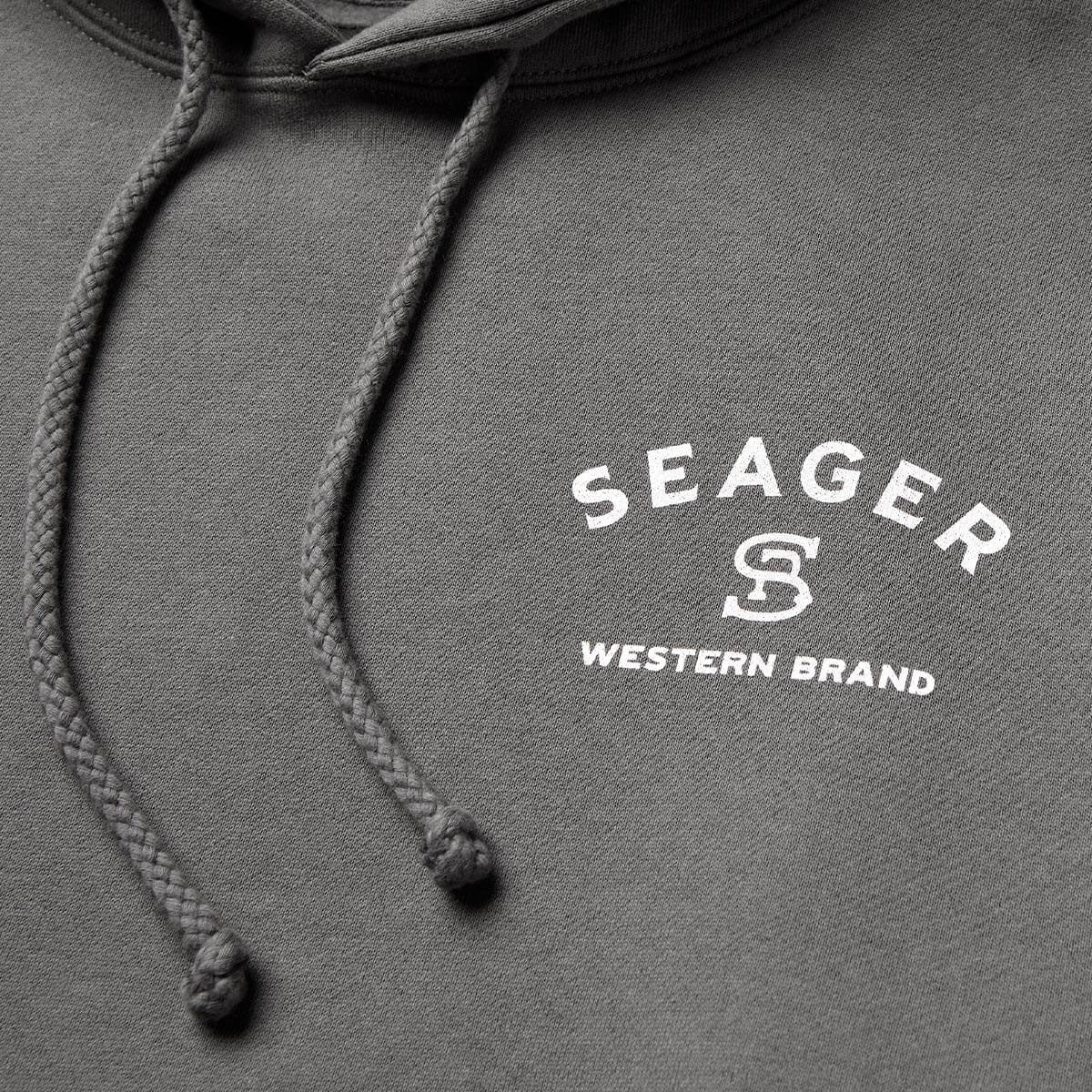Seager Branded Hoodie - Charcoal image 3