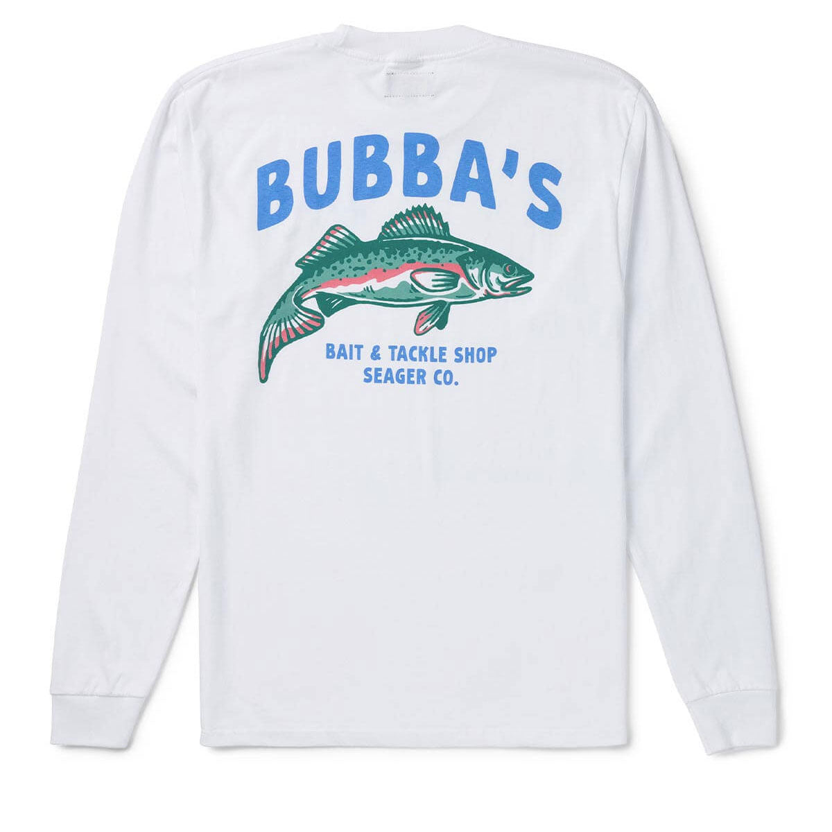 Seager Bubbas Long Sleeve T-Shirt - White image 1