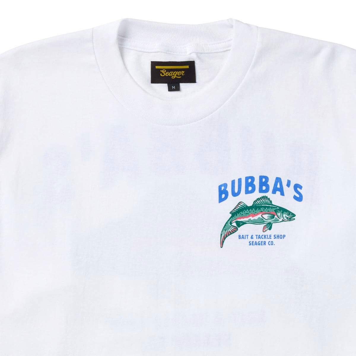 Seager Bubbas Long Sleeve T-Shirt - White image 3