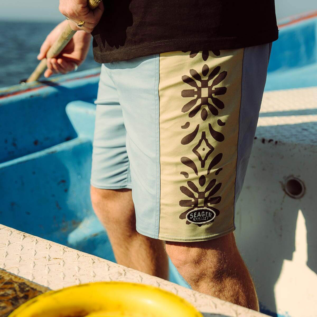 Seager Capo Panel Boardshorts - Faded Denim image 5
