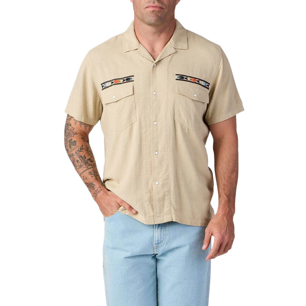 Seager Whippersnapper Embroidered Shirt - Dry Hay image 2